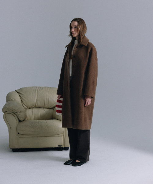 haag（ヘイグ）の「a wool single coat (brown)（チェスターコート・レディース・その他・0/01）」の10枚目の写真