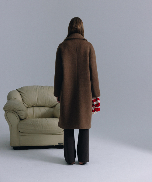 haag（ヘイグ）の「a wool single coat (brown)（チェスターコート・レディース・その他・0/01）」の11枚目の写真
