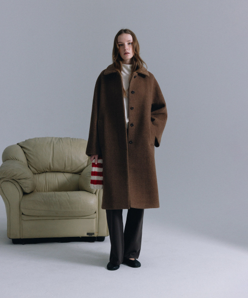 haag（ヘイグ）の「a wool single coat (brown)（チェスターコート・レディース・その他・0/01）」の12枚目の写真