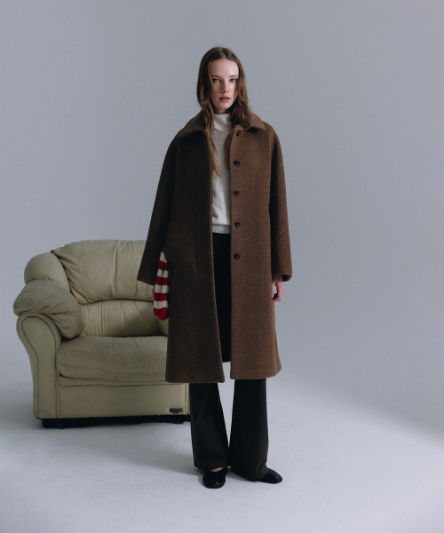 haag（ヘイグ）の「a wool single coat (brown)（チェスターコート・レディース・その他・0/01）」の14枚目の写真
