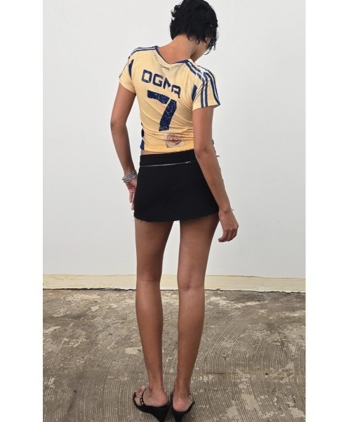 L.H.P(エルエイチピー)の「DOGMA EHKS/ドグマエークス/TROMPE-L'EIL FOOTBALL C-Tee(Tシャツ/カットソー・レディース・イエロー・F)」の7枚目の写真