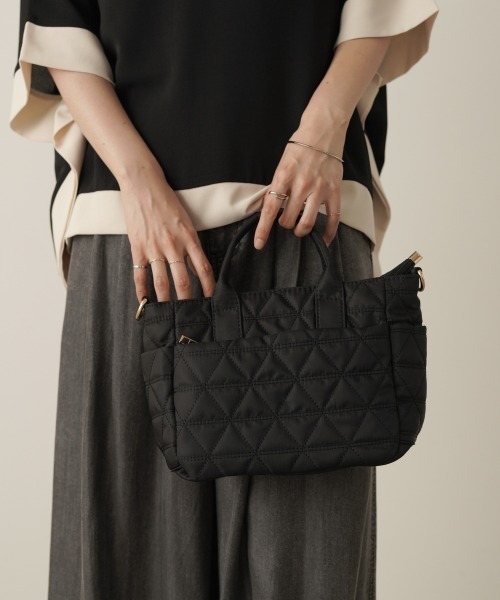 Bou Jeloud(ブージュルード)の「デザインステッチミディトート(トートバッグ・レディース・A/ブラック/カーキ・ONESIZE)」の8枚目の写真
