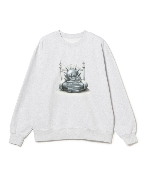 BEAMS T(ビームスティー)の「Ryota Daimon / ART FOR EVERYDAY Crewneck sweat(スウェット・メンズ・ライトグレー/ブラック/ネイビー・MEDIUM/LARGE/X-LARGE/XX-LARGE/X-SMALL)」の1枚目の写真