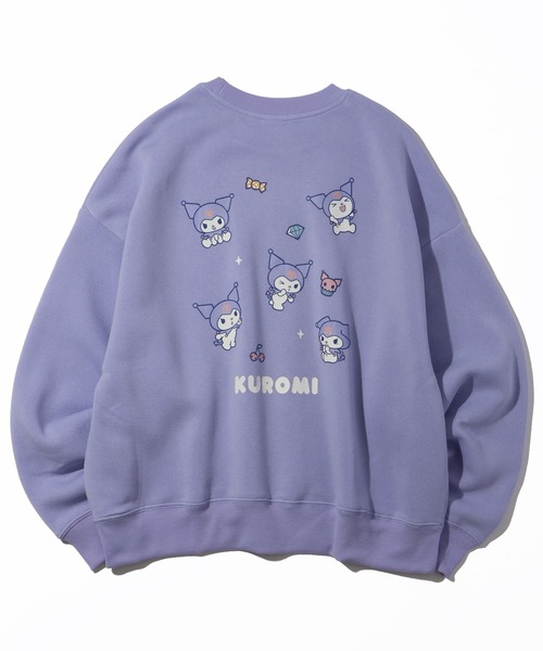 sanrio(サンリオ)の「【SANRIO/サンリオ】裏起毛 アソートプリント ワイド クルーネックスウェット(スウェット・レディース・サックスブルー/イエロー/ライトパープル/オートミール・M/L)」の3枚目の写真