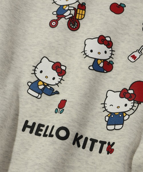 sanrio(サンリオ)の「【SANRIO/サンリオ】裏起毛 アソートプリント ワイド クルーネックスウェット(スウェット・レディース・サックスブルー/イエロー/ライトパープル/オートミール・M/L)」の12枚目の写真