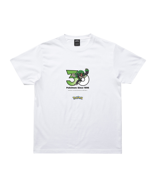 ZOZOSPOT(ゾゾスポット)の「Pokemon 30th Anniversary 1025 T-shirt 「ゴリランダー」(Tシャツ/カットソー・レディース・ホワイト・SMALL/MEDIUM/LARGE/X-LARGE/XX-LARGE/XXX-LARGE/100cm/110cm/120cm/130cm/140cm/150cm/160cm)」の1枚目の写真