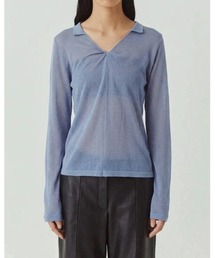 【kiehtova】SHEER TWIST KNIT TOPS/シアーツイストニットトップス
