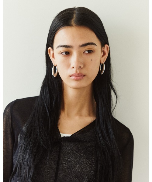 kiehtova(キエトヴァ)の「【kiehtova】SHEER TWIST KNIT TOPS/シアーツイストニットトップス(Tシャツ/カットソー・レディース・ホワイト/ブラック/ライトブルー/ボルドー・FREE)」の8枚目の写真