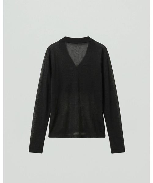 kiehtova(キエトヴァ)の「【kiehtova】SHEER TWIST KNIT TOPS/シアーツイストニットトップス(Tシャツ/カットソー・レディース・ホワイト/ブラック/ライトブルー/ボルドー・FREE)」の18枚目の写真