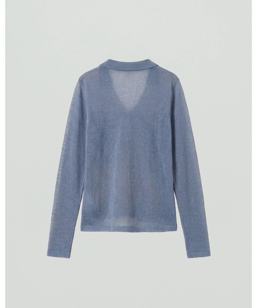 kiehtova(キエトヴァ)の「【kiehtova】SHEER TWIST KNIT TOPS/シアーツイストニットトップス(Tシャツ/カットソー・レディース・ホワイト/ブラック/ライトブルー/ボルドー・FREE)」の20枚目の写真