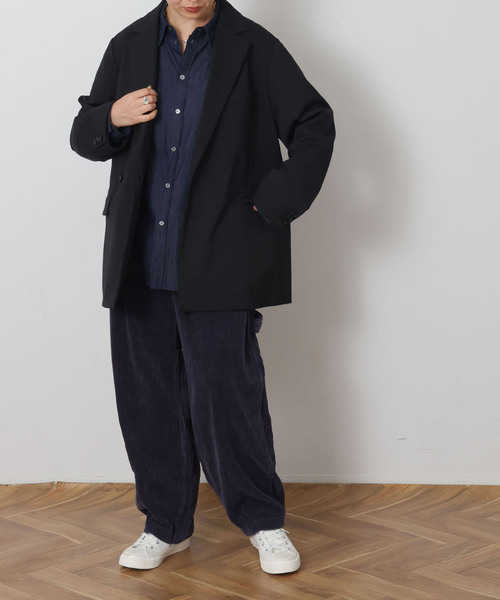 JOURNAL STANDARD LUXE(ジャーナルスタンダード ラックス)の「TWツイル ジャケット(テーラードジャケット・レディース・チャコールグレー/ブラック・FREE)」の3枚目の写真