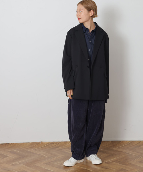 JOURNAL STANDARD LUXE(ジャーナルスタンダード ラックス)の「TWツイル ジャケット(テーラードジャケット・レディース・チャコールグレー/ブラック・FREE)」の5枚目の写真