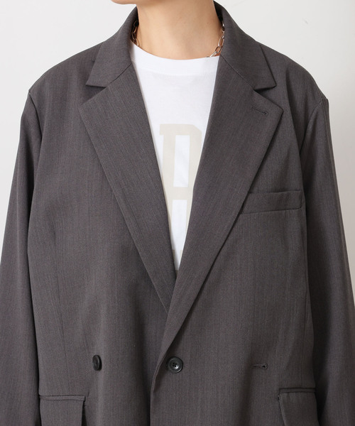 JOURNAL STANDARD LUXE(ジャーナルスタンダード ラックス)の「TWツイル ジャケット(テーラードジャケット・レディース・チャコールグレー/ブラック・FREE)」の22枚目の写真