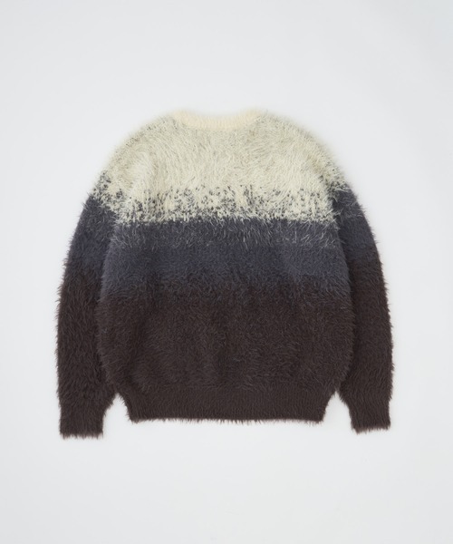ADAM PATEK(アダムパテック)の「【ADAMPATECK/アダムパテック】rough gradientborder crewneck(ニット/セーター・メンズ・グレー/グリーン/イエロー・2/1)」の8枚目の写真