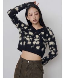 MURUA（ムルーア）の「ダルメシアンシャギーニット　冬服（ニット/セーター）」