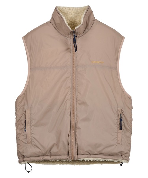 PENDLETON(ペンドルトン)の「PENDLETON/ペンドルトン ジャガードボアリバーシブルベスト(ベスト・メンズ・ベージュ/ネイビー/ブラック・SMALL/LARGE/MEDIUM)」の14枚目の写真