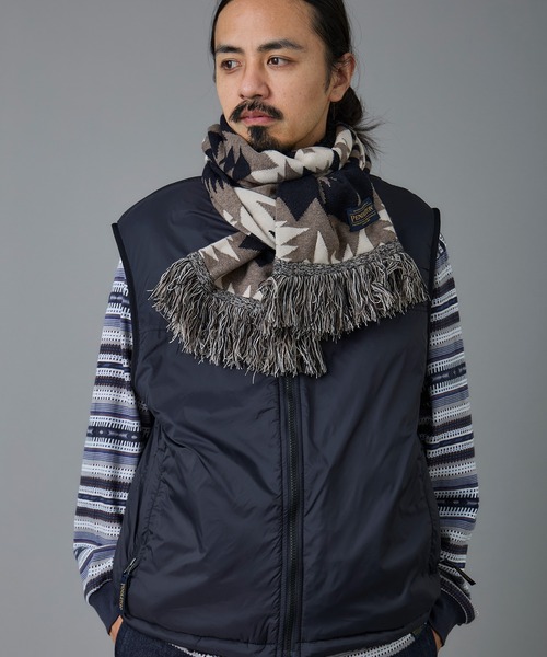 PENDLETON(ペンドルトン)の「PENDLETON/ペンドルトン ジャガードボアリバーシブルベスト(ベスト・メンズ・ベージュ/ネイビー/ブラック・SMALL/LARGE/MEDIUM)」の8枚目の写真