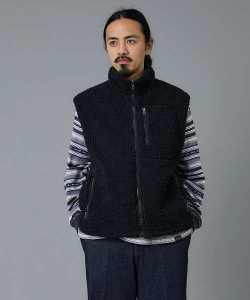 PENDLETON(ペンドルトン)の「PENDLETON/ペンドルトン ジャガードボアリバーシブルベスト(ベスト・メンズ・ベージュ/ネイビー/ブラック・SMALL/LARGE/MEDIUM)」の9枚目の写真