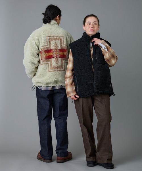 PENDLETON(ペンドルトン)の「PENDLETON/ペンドルトン ジャガードボアリバーシブルベスト(ベスト・メンズ・ベージュ/ネイビー/ブラック・SMALL/LARGE/MEDIUM)」の13枚目の写真