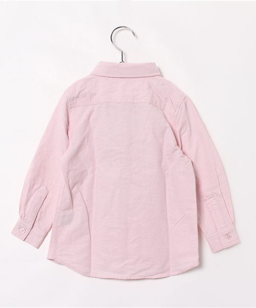 ikka（イッカ）の「ボーダータイツキシャツ（シャツ/ブラウス・キッズ・マジェンタ/オフホワイト・130cm/140cm/100cm/150cm/110cm/120cm）」の4枚目の写真