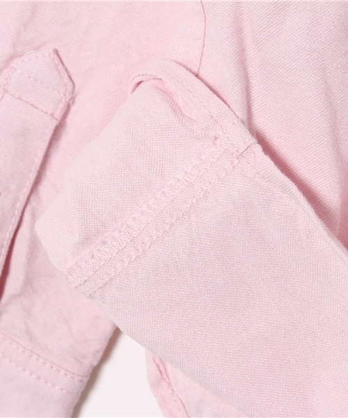 ikka（イッカ）の「ボーダータイツキシャツ（シャツ/ブラウス・キッズ・マジェンタ/オフホワイト・130cm/140cm/100cm/150cm/110cm/120cm）」の3枚目の写真