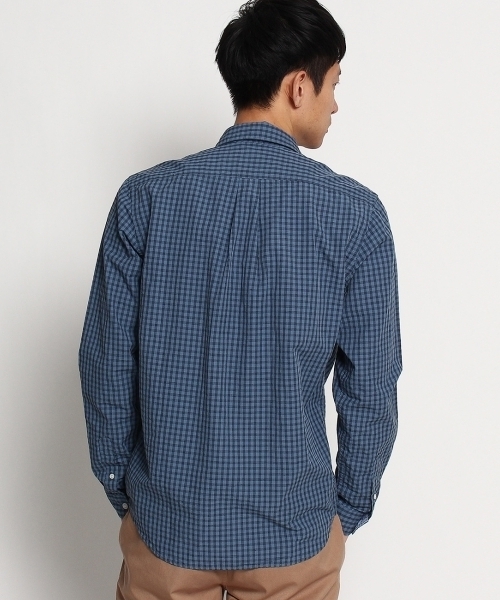 THE SHOP TK （ザ ショップ ティーケー ）の「ギンガムチェックカジュアルシャツ（シャツ/ブラウス・メンズ・ホワイト/ブルー・03/04/02）」の8枚目の写真
