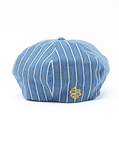 ALDIES（アールディーズ）の「Cult Beret カルト ベレー帽（ハンチング/ベレー帽・メンズ・ネイビー/ライトブルー/ブルー・FREE）」の2枚目の写真