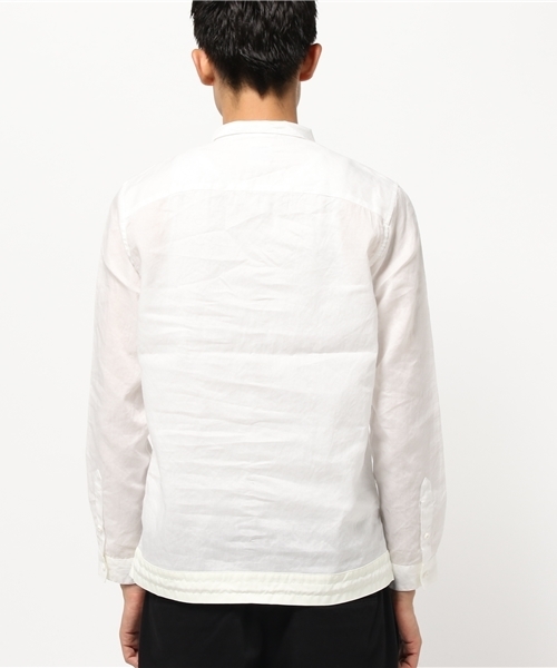 KICS DOCUMENT.（キクス ドキュメント）の「裾コード付 シャツ ブルゾン（シャツ/ブラウス・メンズ・White・5/4）」の3枚目の写真