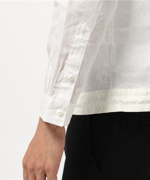 KICS DOCUMENT.（キクス ドキュメント）の「裾コード付 シャツ ブルゾン（シャツ/ブラウス・メンズ・White・5/4）」の5枚目の写真