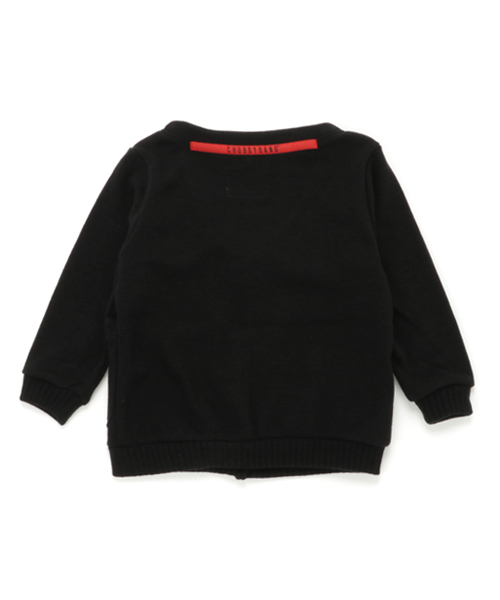 CHUBBYGANG(チャビーギャング)の「ビッグシルエットカーディガン(カーディガン/ボレロ・キッズ・ブラック/チャコール・140/110/160/130/100/120/150)」の3枚目の写真