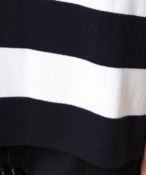 coen（コーエン）の「ミラノリブワイドボーダープルオーバーニット（ニット/セーター・レディース・ベージュ/ネイビー・FREE）」の9枚目の写真