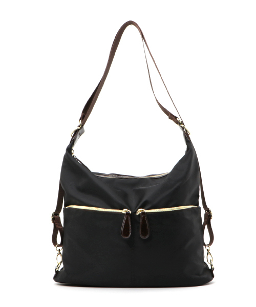 BASE(ベース)の「2WAY 超軽量 ナイロン ポケット付き トート&ショルダー リュックバッグ(バックパック/リュック・レディース・ブラック/カーキ/ベージュ/ネイビー/ピンク/ボルドー/ダークブルー/マスタード/グレー/ブラウン/ブラウン系その他/ピンク系その他/ダークブラウン/ピンク系その他2・FREE)」の19枚目の写真