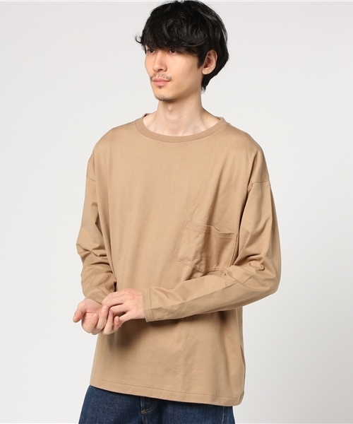 LABRAT(ラブラット)の「LABRAT ラブラット/ ビックシルエット 長袖Tシャツ(Tシャツ/カットソー・メンズ・ホワイト/ベージュ/オリーブ・M/S)」の1枚目の写真