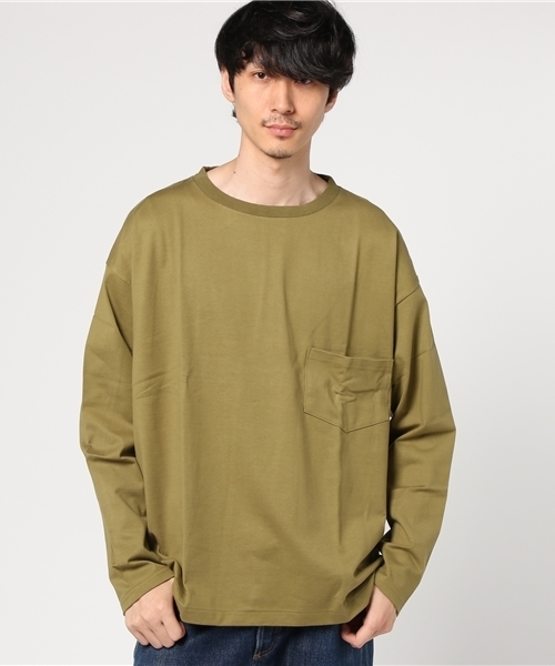 LABRAT(ラブラット)の「LABRAT ラブラット/ ビックシルエット 長袖Tシャツ(Tシャツ/カットソー・メンズ・ホワイト/ベージュ/オリーブ・M/S)」の3枚目の写真