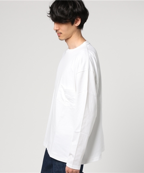 LABRAT(ラブラット)の「LABRAT ラブラット/ ビックシルエット 長袖Tシャツ(Tシャツ/カットソー・メンズ・ホワイト/ベージュ/オリーブ・M/S)」の10枚目の写真