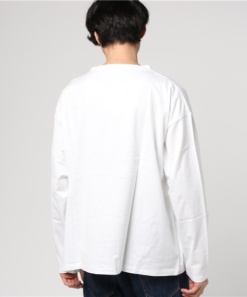 LABRAT(ラブラット)の「LABRAT ラブラット/ ビックシルエット 長袖Tシャツ(Tシャツ/カットソー・メンズ・ホワイト/ベージュ/オリーブ・M/S)」の9枚目の写真
