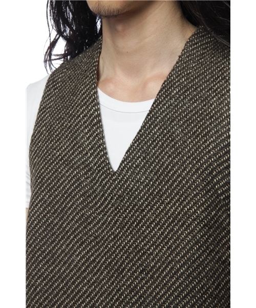 FRANK LEDER（フランクリーダー）の「FRANK LEDER NETTLE VEST（ベスト・メンズ・ダークブラウン・X-SMALL/SMALL/MEDIUM）」の4枚目の写真