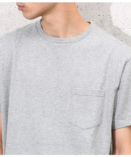 ADAM ET ROPE'（アダムエロペ）の「ヘビークルーネックTシャツ（Tシャツ/カットソー・メンズ・ネイビー/ホワイト/グレー/ダークブラウン・S/L/M）」の12枚目の写真