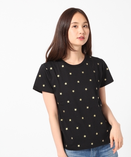 GLOBAL WORK（グローバルワーク）の「オーガニッククルーＴシャツ半袖/737220（Tシャツ/カットソー・レディース・その他2/ホワイト/ブラック/カーキ/その他/レッド/その他1/ブラック系その他・MEDIUM/LARGE/SMALL）」の4枚目の写真