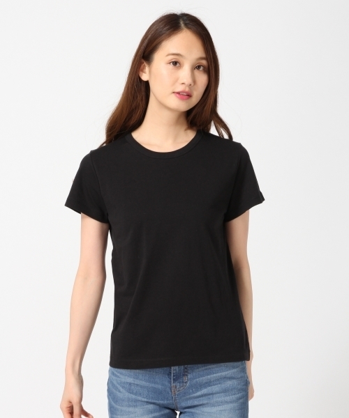 GLOBAL WORK（グローバルワーク）の「オーガニッククルーＴシャツ半袖/737220（Tシャツ/カットソー・レディース・その他2/ホワイト/ブラック/カーキ/その他/レッド/その他1/ブラック系その他・MEDIUM/LARGE/SMALL）」の3枚目の写真