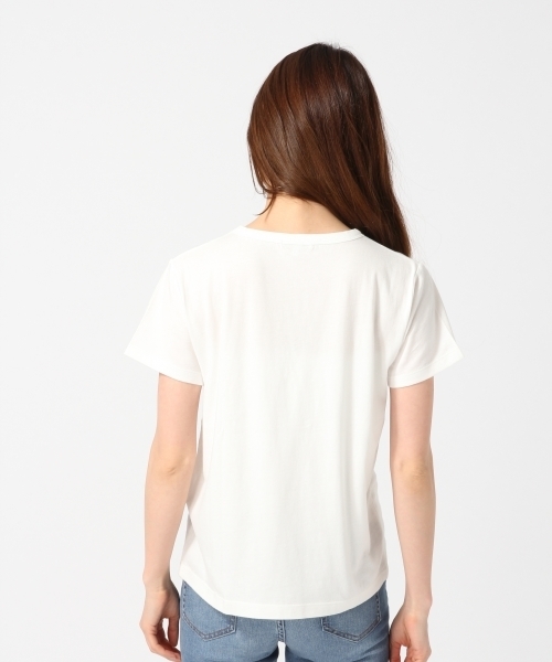 GLOBAL WORK（グローバルワーク）の「オーガニッククルーＴシャツ半袖/737220（Tシャツ/カットソー・レディース・その他2/ホワイト/ブラック/カーキ/その他/レッド/その他1/ブラック系その他・MEDIUM/LARGE/SMALL）」の10枚目の写真