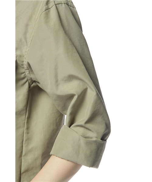 BEAUTY&YOUTH UNITED ARROWS(ビューティーアンドユースユナイテッドアローズ)の「BY コットンポリエステル ミリタリーシャツ ◆(シャツ/ブラウス・レディース・ホワイト/オリーブ・フリー)」の7枚目の写真