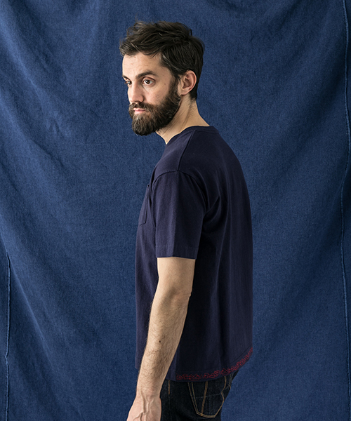 WORK NOT WORK URBAN RESEARCH（ワークノットワークアーバンリサーチ）の「WORK NOT WORK　ヘビーコットン刺繍ポケットTシャツ（Tシャツ/カットソー・メンズ・オフホワイト/カーキ/ネイビー・MEDIUM/SMALL/LARGE）」の11枚目の写真