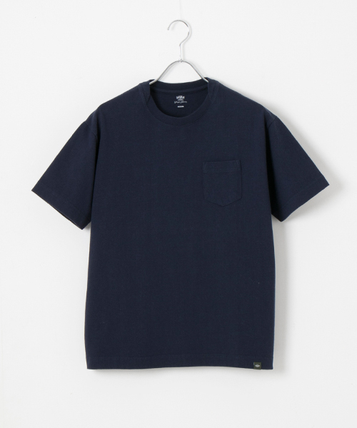 WORK NOT WORK URBAN RESEARCH（ワークノットワークアーバンリサーチ）の「WORK NOT WORK　ヘビーコットン刺繍ポケットTシャツ（Tシャツ/カットソー・メンズ・オフホワイト/カーキ/ネイビー・MEDIUM/SMALL/LARGE）」の6枚目の写真