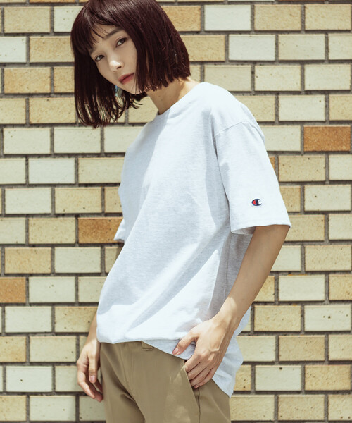 Champion�i�`�����s�I���j�́u�yChampion Authentic T-SHIRTS�z���f�B�[�X �`�����s�I�� �R�b�g�� ���n ���� T�V���c�iT�V���c/�J�b�g�\�[�j�v�b�O���[