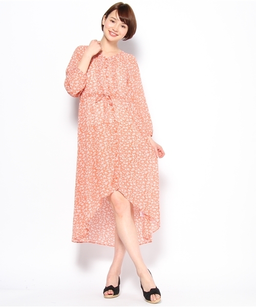 mystic（ミスティック）の「CDフラワー前空きOP（ワンピース・レディース・オフホワイト/オレンジ/ブルー・ﾌﾘ-）」の3枚目の写真