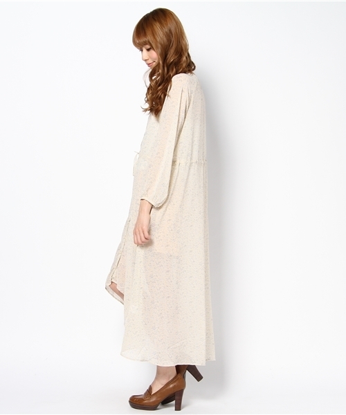 mystic（ミスティック）の「CDフラワー前空きOP（ワンピース・レディース・オフホワイト/オレンジ/ブルー・ﾌﾘ-）」の4枚目の写真