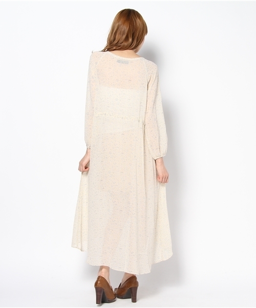 mystic（ミスティック）の「CDフラワー前空きOP（ワンピース・レディース・オフホワイト/オレンジ/ブルー・ﾌﾘ-）」の5枚目の写真