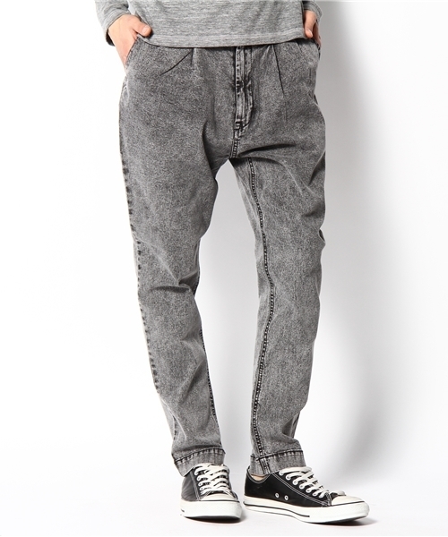 WEGO（ウィゴー）の「ケミカルデニムパンツ（デニムパンツ・メンズ・ブラック/ブルー・MEDIUM/LARGE）」の2枚目の写真