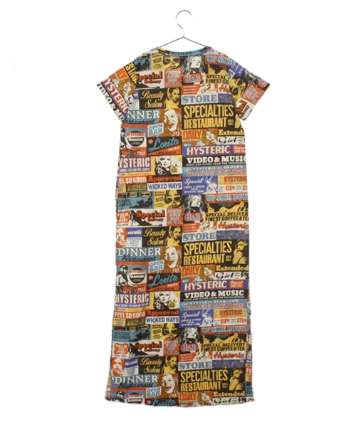 JOEY HYSTERIC(ジョーイヒステリック)の「HYS STORE SIGNS総柄 OP(ワンピース・キッズ・マルチ・X-SMALL/SMALL/MEDIUM)」の2枚目の写真